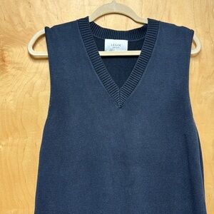 Legoe Heritage Size 4/Large Navy Dress w Zippers for Breastfeeding - Maternity